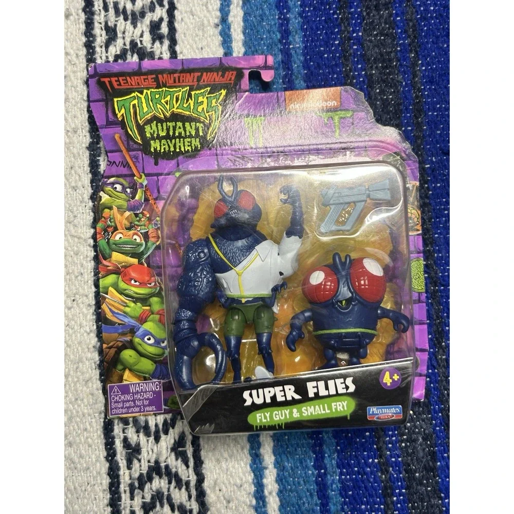 Teenage Mutant Ninja Turles Super Flies TMNT Mutant Mayhem Figure 2 Pack New